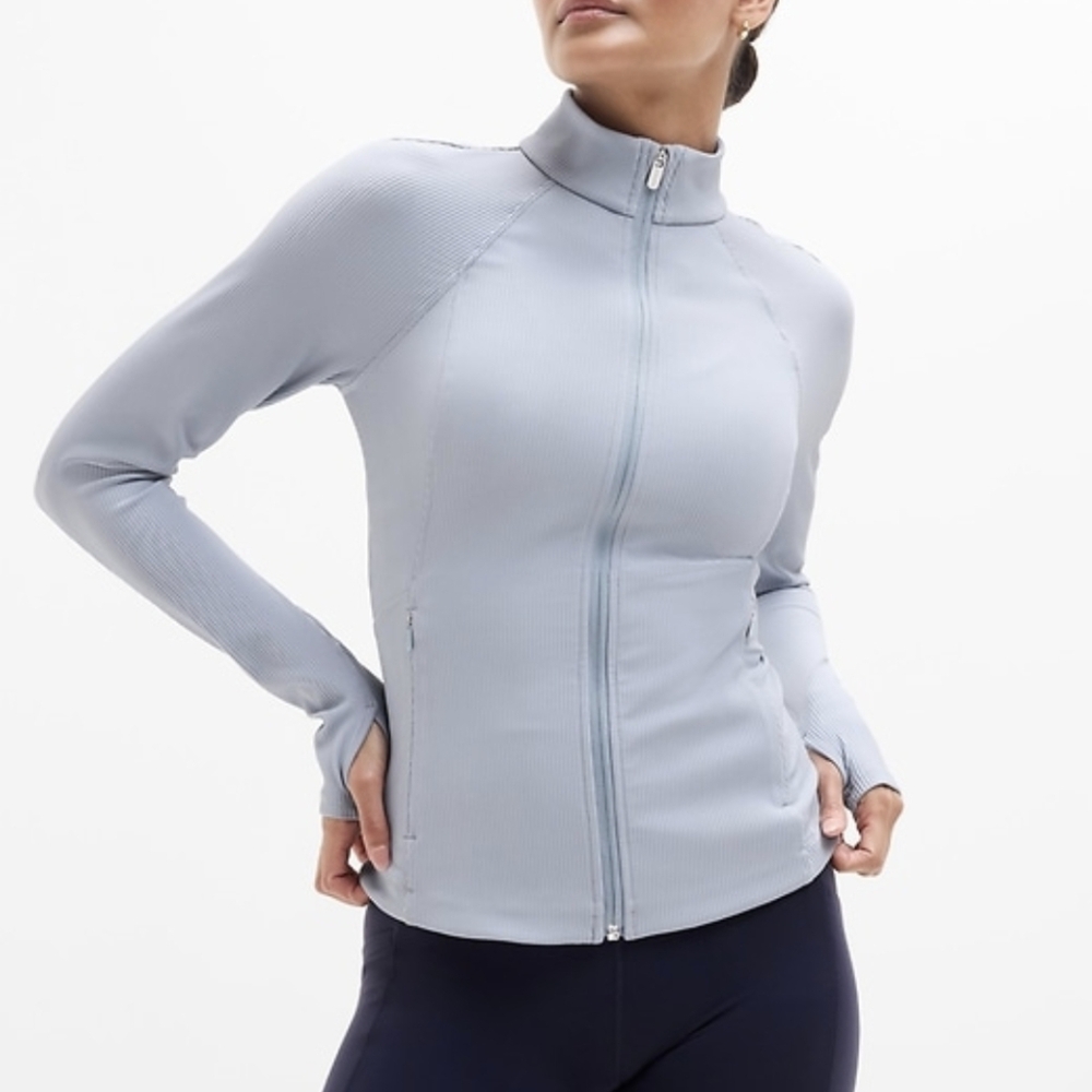 Athleta Salutation Jacket Blue Star NWT